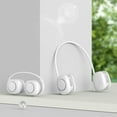 thumbnail image 1 of Hwkond Neck Fan Portable Hanging Fan Hands Free Bladeless Fan Operated Wearable Personals Fan Leafless Rechargeable Headphone Design USB Powered Hanging Necks Fan 3 Speeds on Clearance, 1 of 8