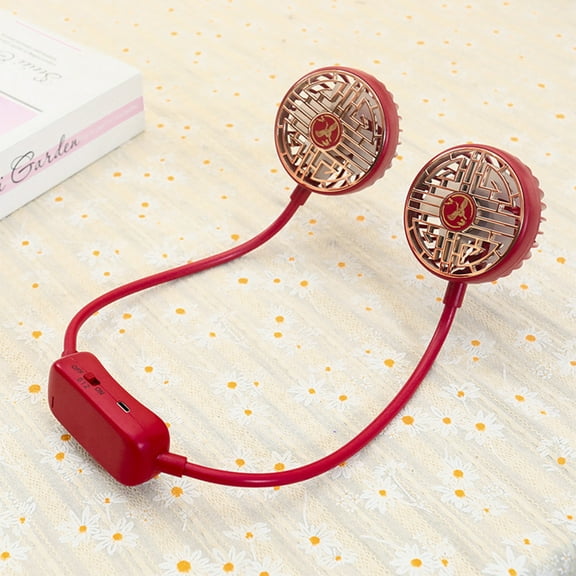 Hwkond Neck Fan Sports Portable Necks Fan Foldable Hose USB Charging Long Battery Life Two-speed Adjustment Small Fan Outdoor Travel Car Portable Silent Fan on Clearance