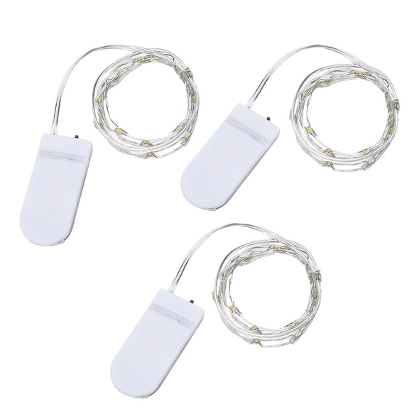 Hwkond Ourdoor Christmas Lights Button Copper Wire Lamp Flowers Christmas Decoration Lantern Gift Light String on Clearance