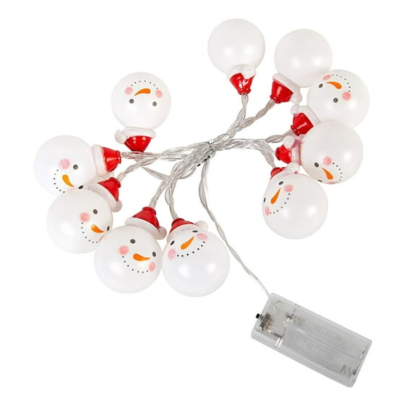 Hwkond Ourdoor Christmas Lights Christmas LED String Lights Snowman Indoor Outdoor Party Tree Decor on Clearance