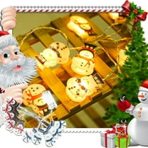 Hwkond Ourdoor Christmas Lights Christmas LED String Lights Snowman Indoor Outdoor Party Tree Decor on Clearance