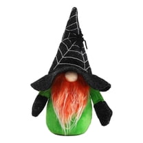 Hwkond Outdoor Halloween Decorations Spider Happy Little Angel Halloween Purple Witch Rudolph Green Faceless Old Man Web Hat Decoration