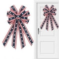 thumbnail image 1 of Hwkond Party Supplies & Decor American Flag Star And Stripe Ribbon Bow Independence Day Gifts Home Decoration Front Bow Patriotic Decorative Supplies on Clearance, 1 of 8