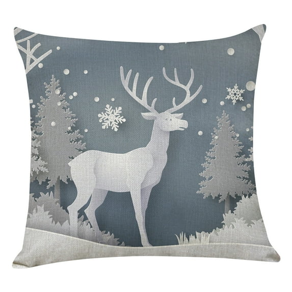 Hwkond Pillow Cases Standard Size Christmas Cotton And Linen Pillowcase,(Up to 25% Off)MulticolorH