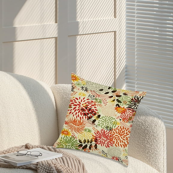 Hwkond Pillows Green Tropical Leaf Pillow Covers 17.7x17.7 In Couch Pillow Cases Summer Throw Pillows Home Decor For Living Room Bedroom Bed Cushion Outdoor on Clearance