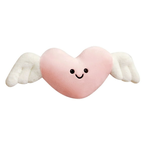 Hwkond Pillows for Couch Halloween Angel Devil Pillow Wing Pillow Doll Cloth Doll Sofa Pillow Car Pillow,Pink