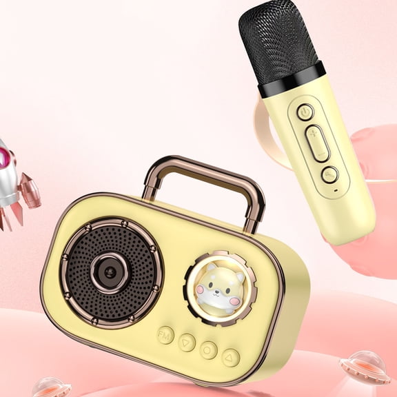 Hwkond Portable Bluetooth Speaker Space Module Bluetooth Audio Portable Outdoor Singing Mini Audio With Microphone On Clearance