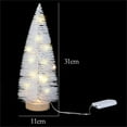 thumbnail image 1 of Hwkond Prelit Christmas Tree Christmas Decorations Christmas Tabletop Display White Mini Christmas Tree With LED Lights, 1 of 2