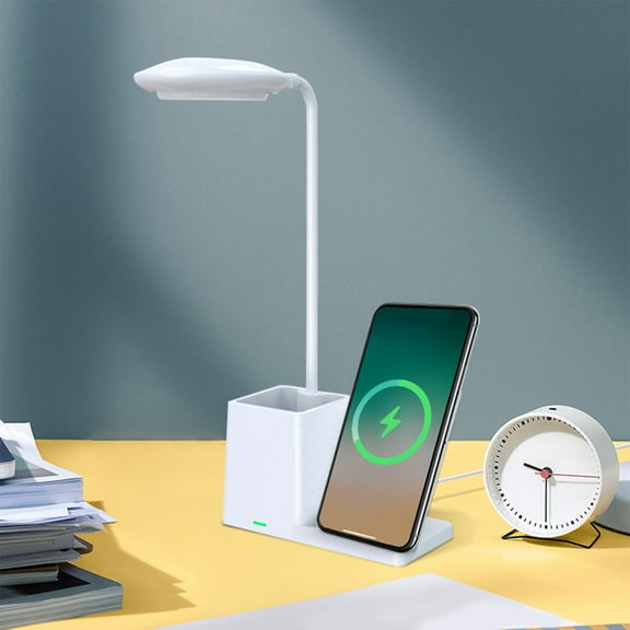School Supplies, Efficiency With Our Stylish Wireless Charging Desk Lamp Eye-Friendly Lighting Suitable For Smart Phones 15W Wireless Fast Charger Clearance Sale