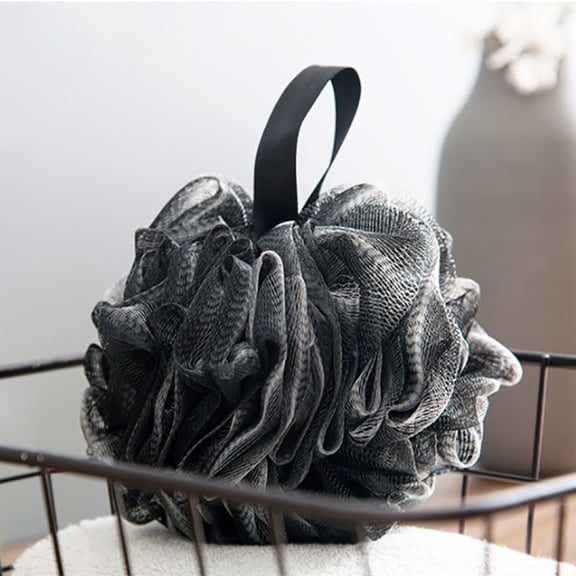 Hwkond Shower Sponge Bath Shower Sponge Exfoliating Mesh Brush Bath Shower Sponge Clean Black,BlackA on Clearance