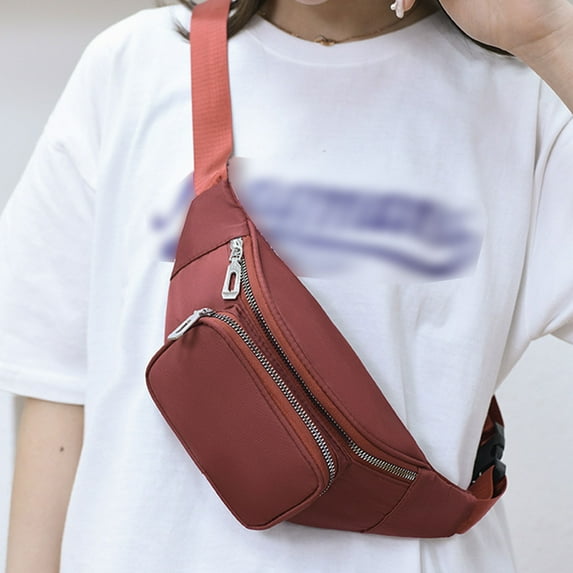 Sling Bags for Women Clearance, Crossbody Running Pack With Adjust Running Belts & 2-zipper Pockets For Women&Men, Workout Travelling Jogging Cycling Hiking Waist Pack Clearance Sale