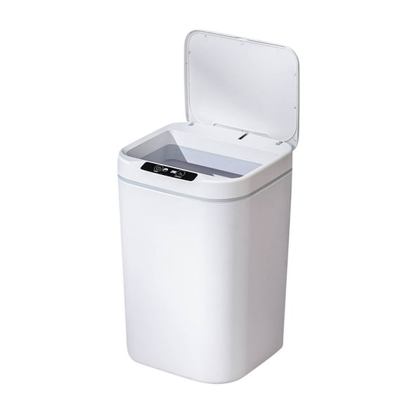 Smart Trash Can 15L Smart Trash Can Automatic Sensor Dustbin Electric Waste Bin Wastebasket For Kitchen Bathroom Recycling Trash on Clearance