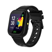 Hwkond Smart Watch For Kids, Smart Watches Boys Girls Kids Smart Watch For Boys Girls Ages 3-12 With Games Video Camera Music Player Call 12/24 Hour Clock Flashlight Calculator HD TouchscreenBlack