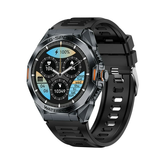 Hwkond Smart Watch Men, Smart Sports Watch HD Smart Bracelet Advanced Bluetooth Calling And Extra Long Battery Life Customised Dials With Multiple Patterns 1.46-inch HD Display(Black)