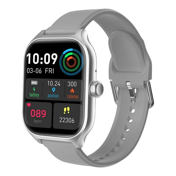 Hwkond Smart Watch Men, Smart Watch 2.01-inch Large Screen Bluetooth Call Multi Function For Remote Shooting Sports Bracelet Festival Gifts(Silver)