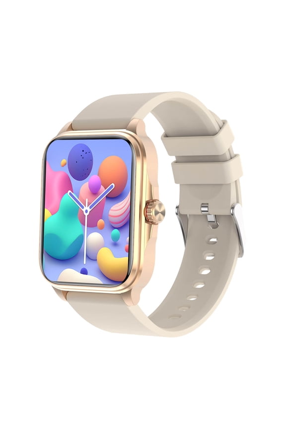 Smart Watch Women, Intelligent Bluetooth Connection For Music Calls Multifunctional Smartwatch(Gold)