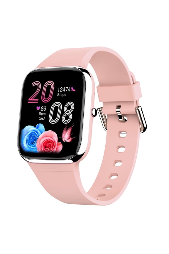 Smart Watch for Women Men, Smart Watch 1.85Inch TFT Screen Smart Watches For Android IOS Phones Smart Fitness Watch For Women Man Smartwatch(Pink)