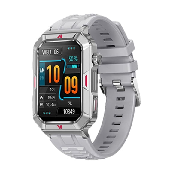 Hwkond Smart Watch for Women, Experience The Ultimate Outdoor With Our Smartwatch Bluetooth Calling Protection Outdoor Compass(Silver)