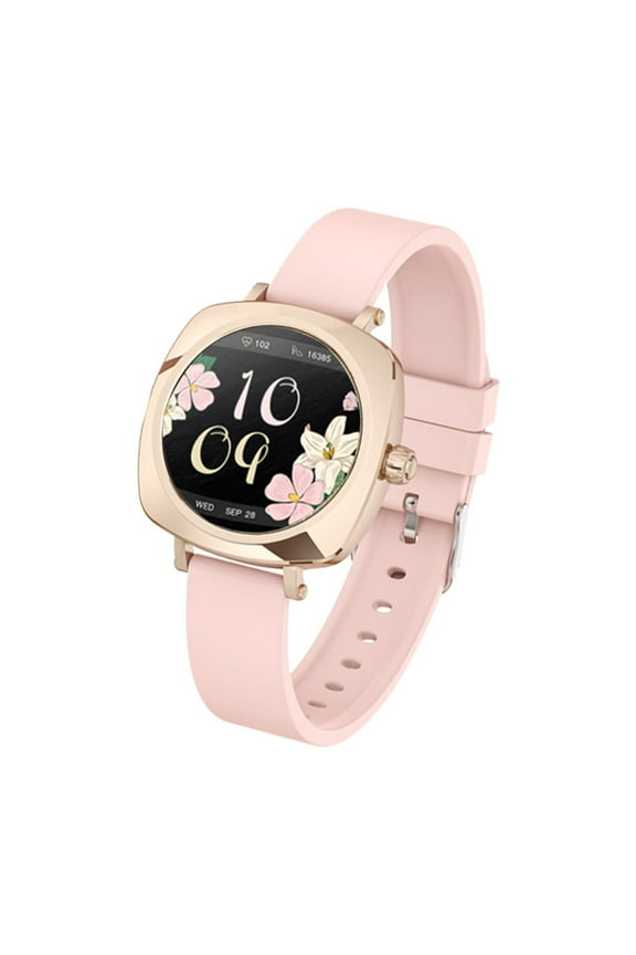 Smart Watches for Women, Call IP68 Watertight Detection Date Sports 1.19 AMOLED Round Screen Women's Fashionable Smartwatch Bluetooth Call Information Synchronization Rose Gold(Pink)
