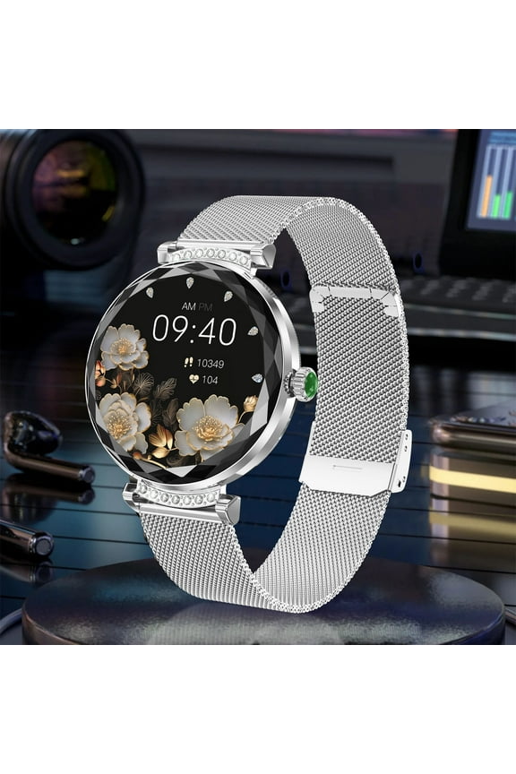 Smart Watches Women, Ms. Nx7 Pro Smartwatch Bluetooth Call HD Screen Custom Dial Meter Watch(Silver)