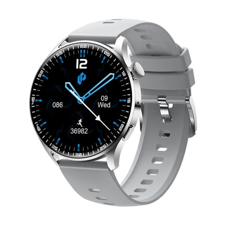 Smart Watches Women, Smart Wearable Watch 1.28-inch HD Round Screen Wireless Magnetic Charging NFC Access Control Motion Record Watertightness Bluetooth Function(Silver)