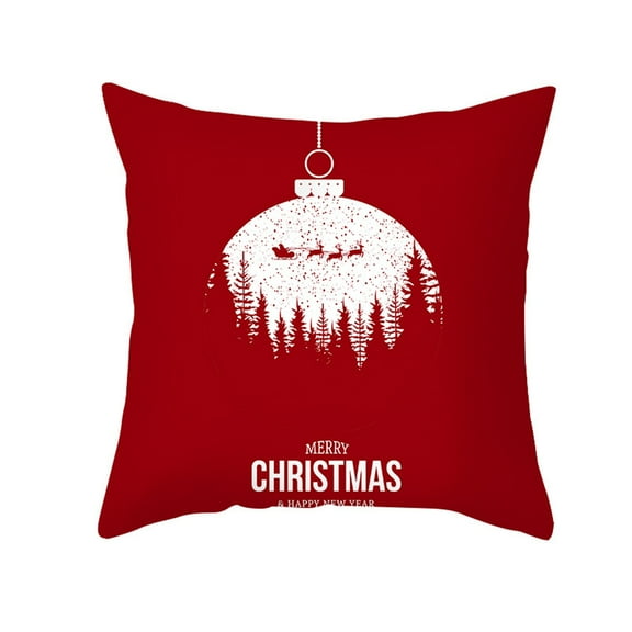 Hwkond Sofa Pillows Covers Christmas Series Pillowcase Washable Non-Fading Sofa Cushion,(Up to 25% Off)MulticolorC