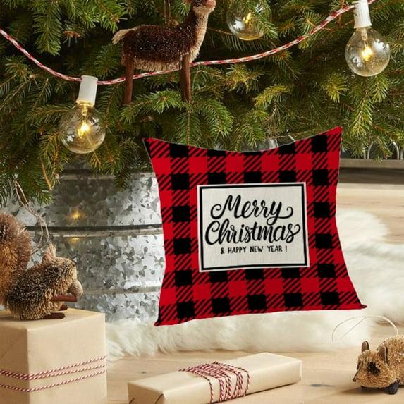 Hwkond Sofa Pillows Covers Home Christmas Decor Cushion Cover Family Pillowcase Throw Linen Pillow Cover,(Up to 25% Off)MulticolorA