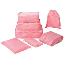 Hwkond Storage Box 7 Set Packing Cubes For Travel, Compression Luggage Organizers Set, Travel Packing Kit With Laundry Bag & Shoes Bag on Clearance