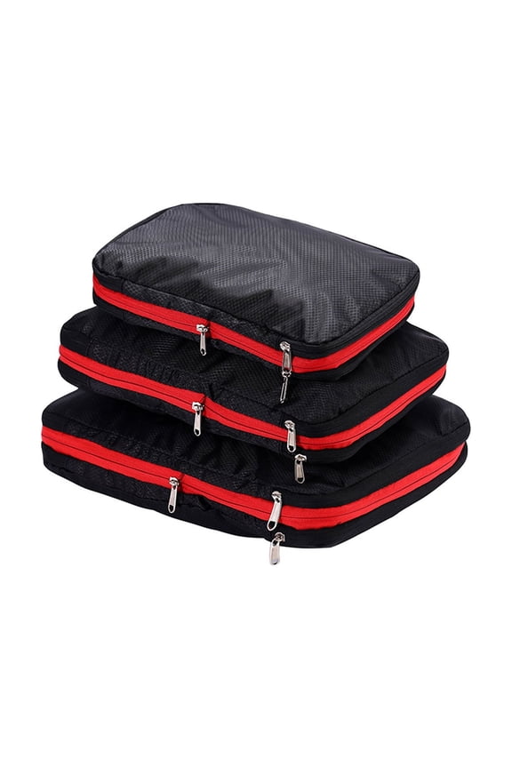 Hwkond Storage Box Compression Packing Cubes For Suitcase, Set Of 3 , For Luggage Clothes Storage, Travel Essentials, Travel Organization, Expandable Luggage Organizer Set on Clearance