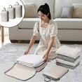 thumbnail image 1 of Hwkond Storage Box Compression Packing Cubes For Travel, Travel Bags Luggage Organizers Travel Compression Cubes For Suitcases Double Capacity Design For Travel on Clearance, 1 of 8