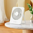 thumbnail image 1 of Hwkond Table Fan Desk Fan Battery Rechargeable Fan 180 Degrees Foldable Portable Corporal Fan 3-level Adjustable Suitable For Home Office Travel And Outdoor Use on Clearance, 1 of 7
