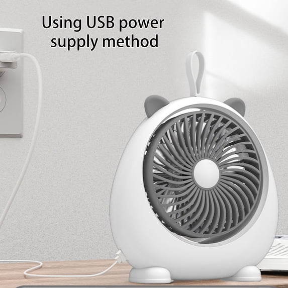 Hwkond Table Fan Desktop Desktop Fan Silent Fan Students Dormitory Office Small Portable Usb Rechargeable Fan on Clearance