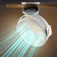 thumbnail image 1 of Hwkond Table Fan Portable Fan Versatile Fan Three Wind Speeds Corporal Desk Fan USB Rechargeable Fan With LED Light Clip Fan on Clearance, 1 of 7