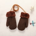 thumbnail image 1 of Hwkond Thermal Gloves for Girl Toddler Children Boys Girls Winter Knitted Gloves Children Knitted Gloves Children Solid Color Thickened Warm Gloves Up to 50%, 1 of 3