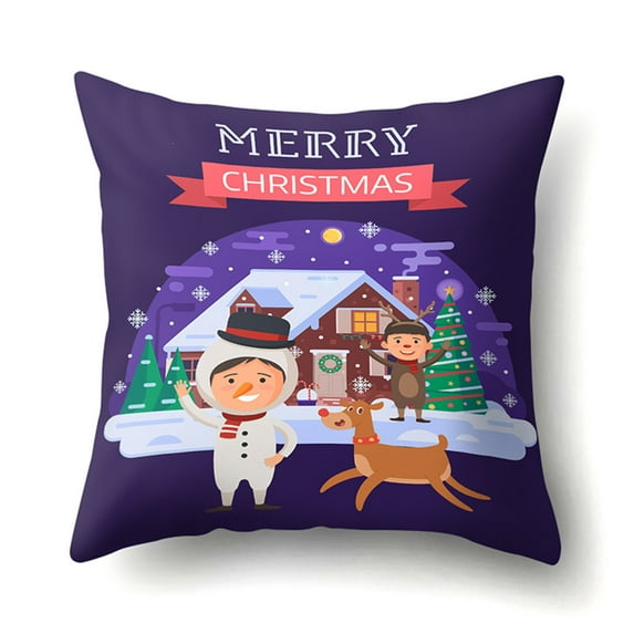 Hwkond Throw Pillows Cover for Bed Christmas Pillowcase Christmas Decoration Interior Pillowcase on Clearance