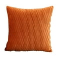 thumbnail image 1 of Hwkond Throw Pillows Pillow Case Striped Velvet Upholstered Sofa Living Room Bedroom,Orange, 1 of 5