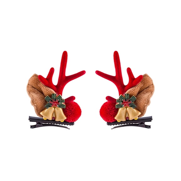 Hwkond Up to 50% off Christmas Indoor Decoration Children's Christmas Deer Horn Hair Clip Christmas Hair Clip Cute Clip Hair Clip Hair Clip,H