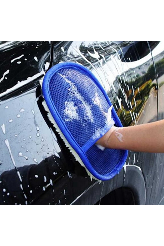 Hwkond Wash Mitts for Car Washing Car Wash Gloves Interior Cleaning Soft Car Waxing Gloves Wipe Car Thickened Rag Cleaning Tools on Clearance