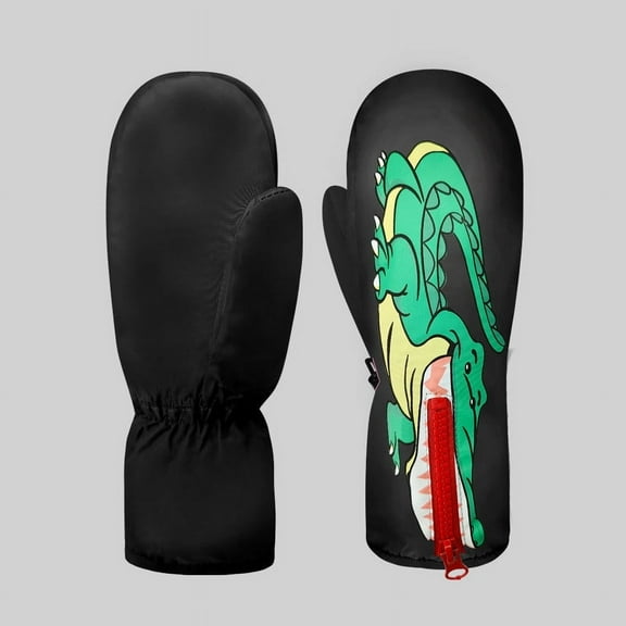 Hwkond Winter Gloves Kids Clearance Children's Printed And Plush Warm Gloves