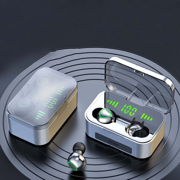 Hwkond Wireless Bluetooth Earbuds YD02 Wireless Bluetooth Headset Large Screen Smart Digital Display In-Ear Breathing Sports Headphones Promotion for 25% Off