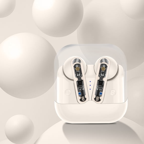 Hwkond Wireless Earbuds Bluetooth 5.3 Wireless Earbuds With Wireless Charging Case High Stereo Headphones In Ear Built In Mic Headset Premium Sound With Bass For Sport on Clearance
