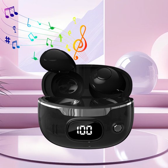 Hwkond Wireless Earbuds Wireless Earbuds Bluetooth 5.3 Space Stereo Noise Cancellation Calls High-value Girls' Headphones Half In-Ear Sports Wireless Headphones on Clearance