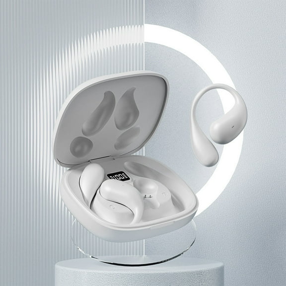 Hwkond Wireless Earbuds Wireless Earbuds Bluetooth Headphones 48hrs Play Back Sport Earphones With LED Display Over-Ear Buds With Earhooks Built-in Mic Headset For Workout on Clearance