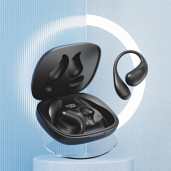 Hwkond Wireless Earbuds Wireless Earbuds Bluetooth Headphones 48hrs Play Back Sport Earphones With LED Display Over-Ear Buds With Earhooks Built-in Mic Headset For Workout on Clearance