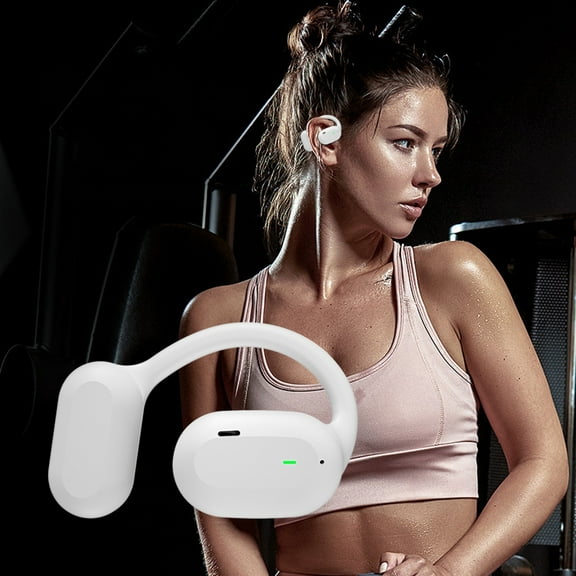 Hwkond Wireless Headphones Open Ear Headphones 2024 Version, Conduction Headphones Bluetooth 5.3 Accuse Control Wireless Earbuds, Dual 16.2mm Drivers Bass Up to 25% Off