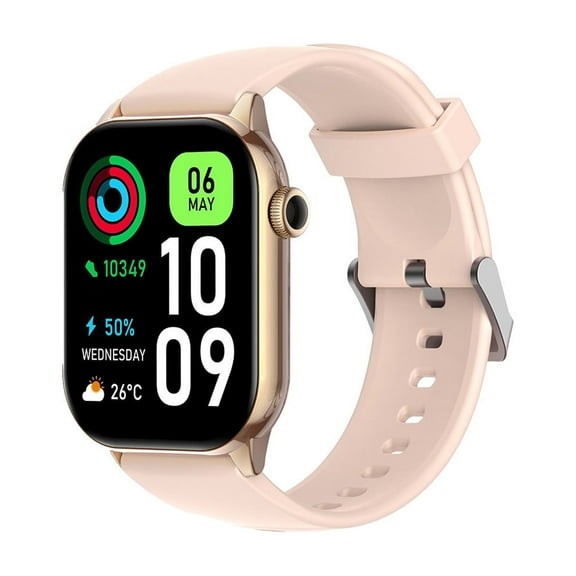 Hwkond Women's Smart Watches, Smart Sports Watch HD Smart Bracelet Advanced Bluetooth Calling And Extra Long Battery Life Customised Dials With Multiple Patterns 2.01-inch HD Display(Gold)