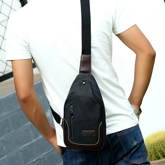 Womens Sling Bag, Waist Packs - Belt Bag For Men - Waist Pack Crossbody Bags - Black Waist Pack With Adjustabl Strap, Fashion Body Waist Pack For Running Workout Clearance Sale