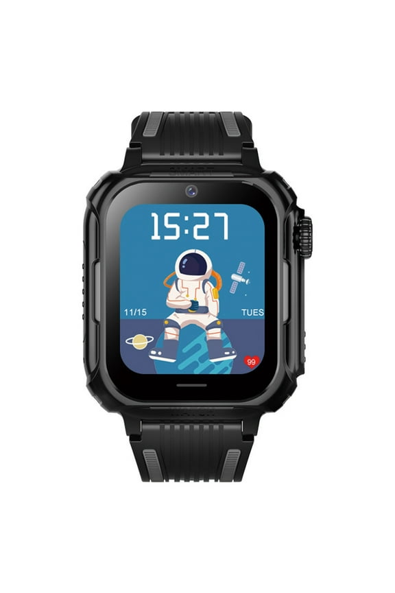 Wonmen's Smart Watch, Smart Watch Telephone Watch 4G All Netcom 1.83 Large Screen Long Standby Video Call(Black)