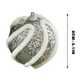 thumbnail image 1 of Hwkond Xmas Christmas Decorations Indoor Christmas Ball Christmas Tree Decoration Sequins Foam Christmas Ball Hanging Decorations Christmas Decorations Plush Ball Hanging Decorations 2pc, 1 of 4