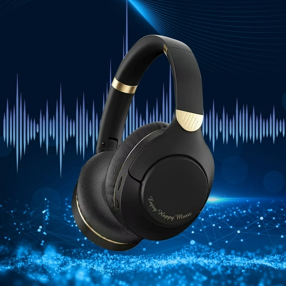 Hwkond pc Headset with Mic New Wireless Bluetooth Earphones Foldable Head Mounted Earphones Heavy Long Battery Life Gaming Earphone Up to 25% Off